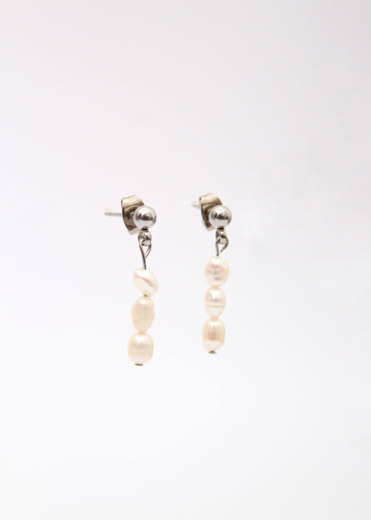 Boucles d'oreilles Paloma argenté