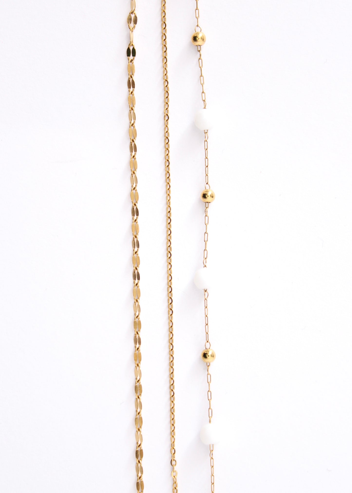 Chaîne de cheville blanche